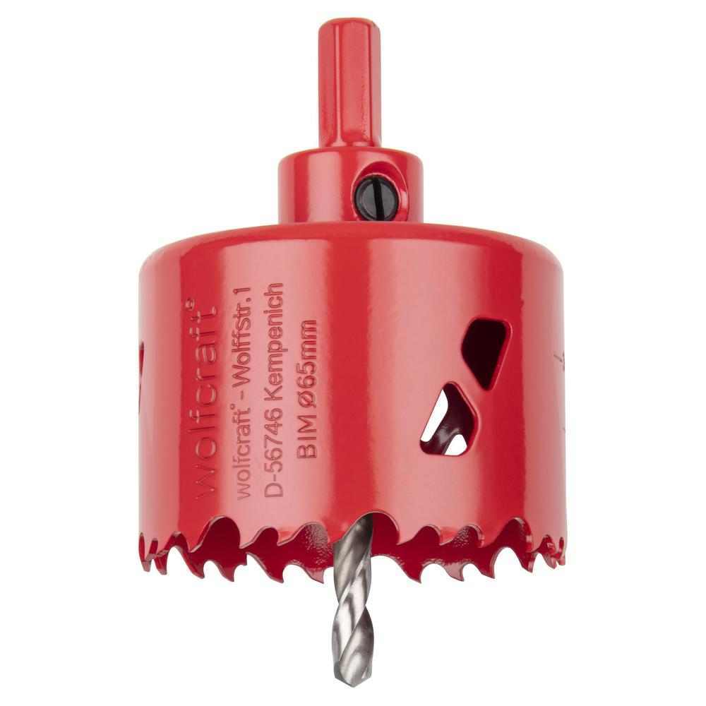 Wolfcraft Kruna HSS Bi-Metal fi 65 mm / 6-Kutni Prihvat 9,5 mm – 5473000 - Slika 2