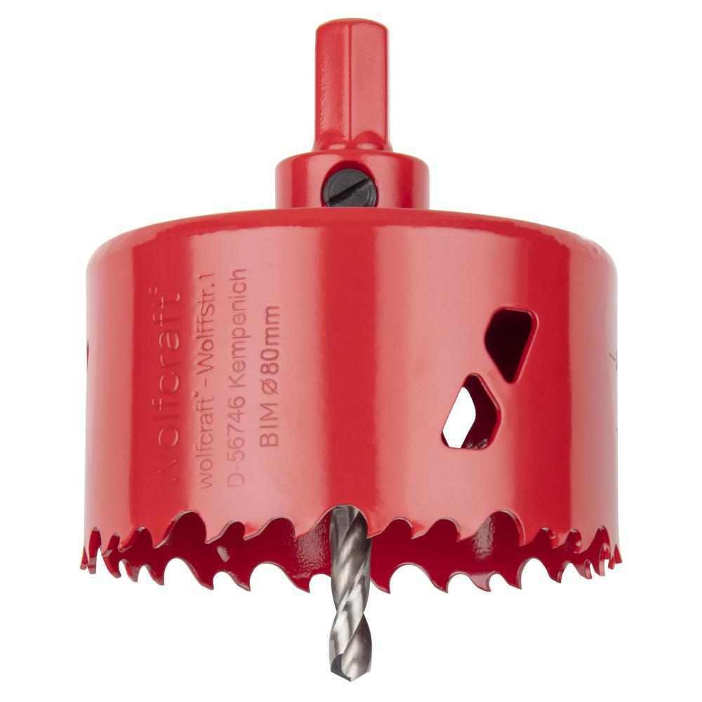 Wolfcraft Kruna HSS Bi-Metal fi 80 mm / 6-Kutni Prihvat 11 mm – 5485000 - Slika 2