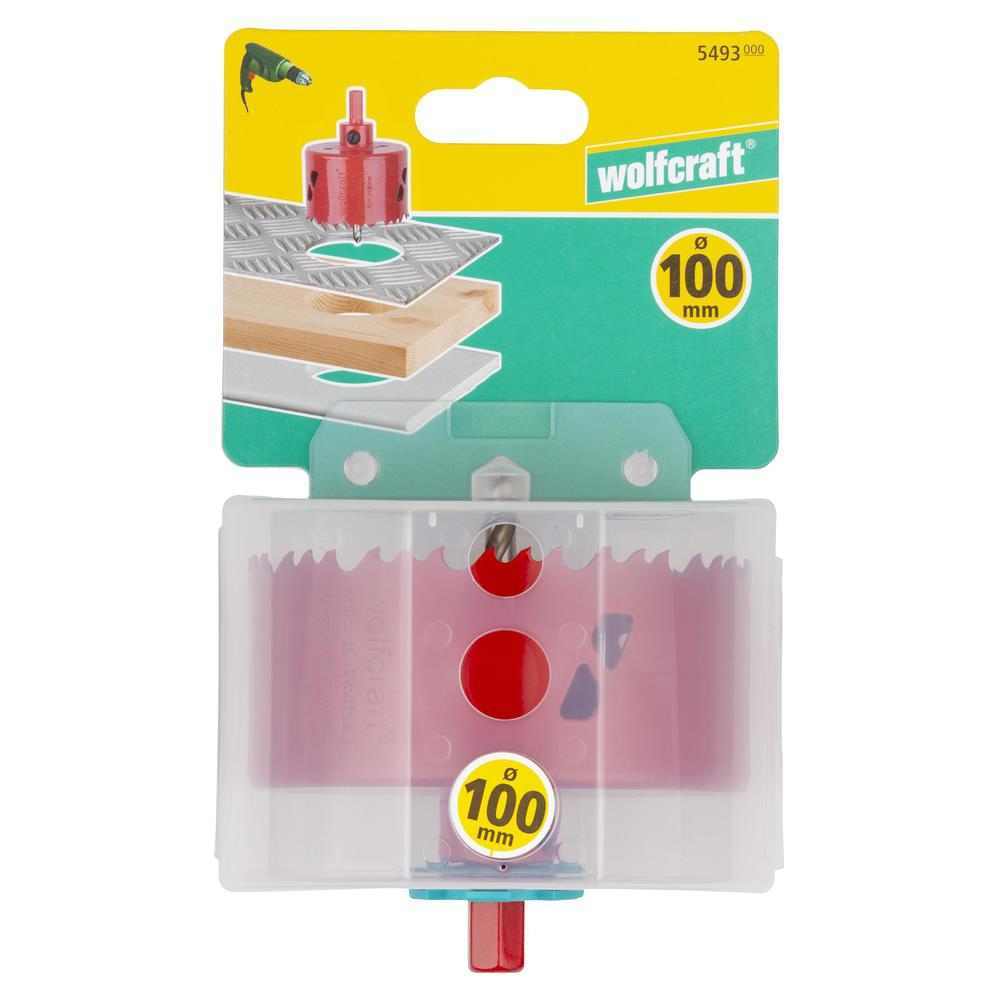 Wolfcraft Kruna HSS Bi-Metal fi 100 mm / 6-Kutni Prihvat 11 mm – 5493000 - Slika 7