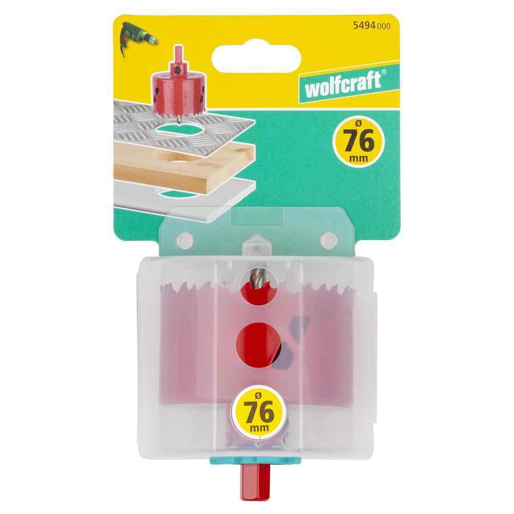 Wolfcraft Kruna HSS Bi-Metal fi 76 mm / 6-Kutni Prihvat 11 mm – 5494000 - Slika 7