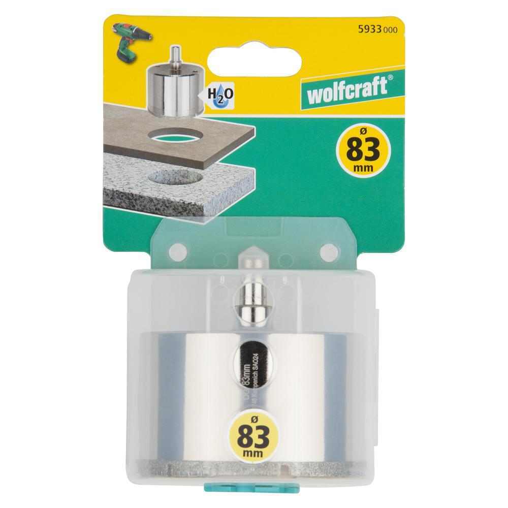 Wolfcraft Kruna Dijamantna Za Pločice "Ceramic" fi 83 / 45 mm Osovina 10 mm – 5933000 - Slika 8