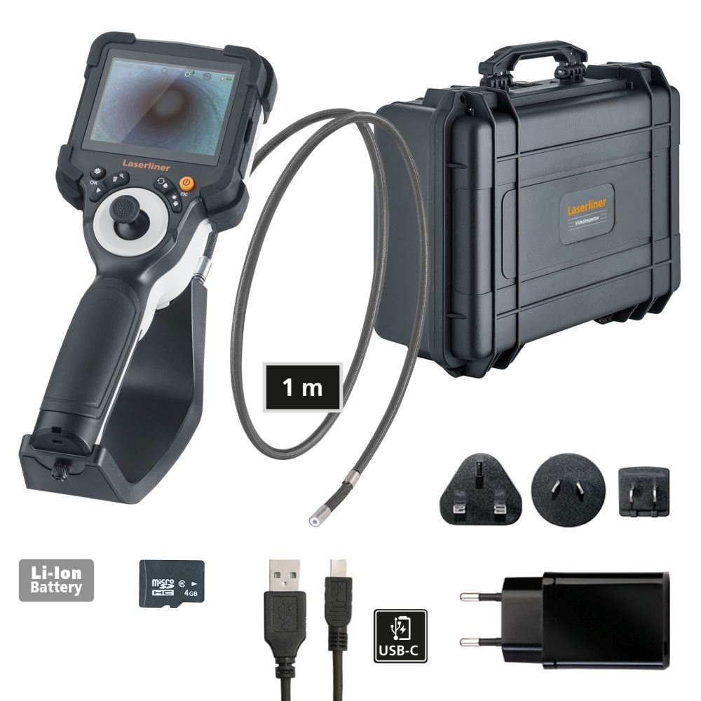 Laserliner Inspekcijska Kamera VideoInspector 3DX / 3,5" TFT display / 9 mm / 1 m – 082.235A - Slika 8