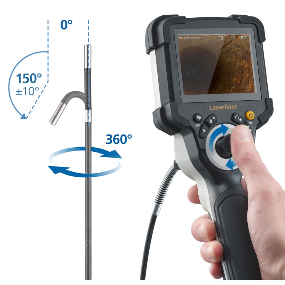 Laserliner Inspekcijska Kamera VideoInspector 3DX / 3,5" TFT display / 9 mm / 1 m – 082.235A - Slika 2