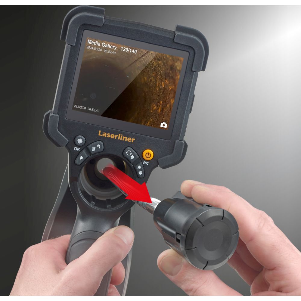 Laserliner Inspekcijska Kamera VideoInspector XXL / 3,5" / 7,9 mm / 5 m – 082.238A - Slika 5
