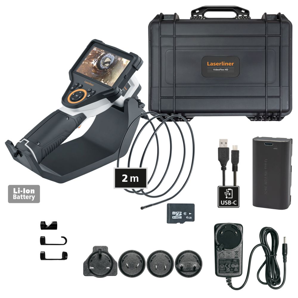 Laserliner Inspekcijska Kamera VideoFlex HD Duo / 5" TFT / 5 mm / 2 m – 082.283A - Slika 9