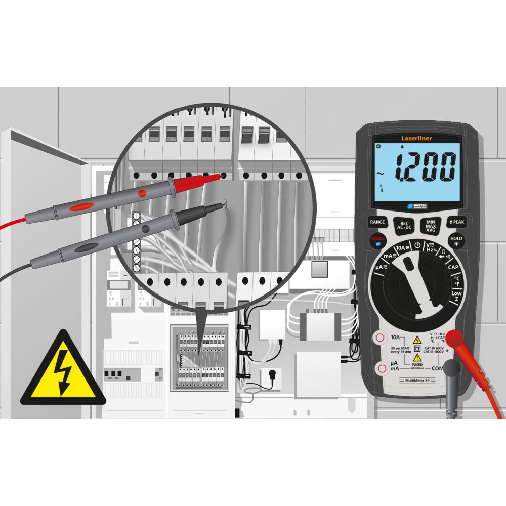 Laserliner Multimetar Digitalni MultiMeter XP CAT III 1000V / CAT IV 600V – 083.037A - Slika 9