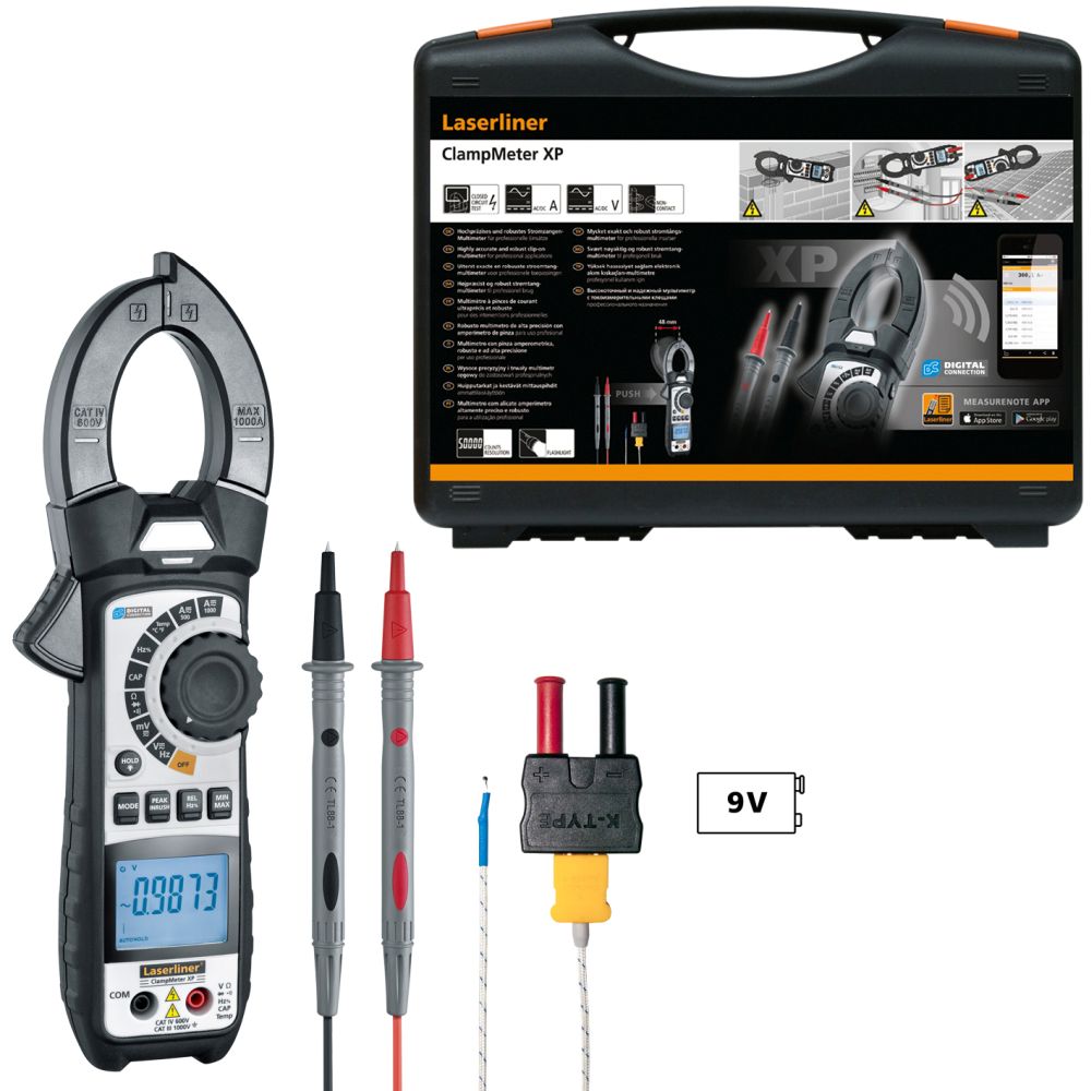 Laserliner Strujna Kliješta Multimetar Digitalni ClampMeter XP CAT III 1000V / CAT IV 600V – 083.043A - Slika 5