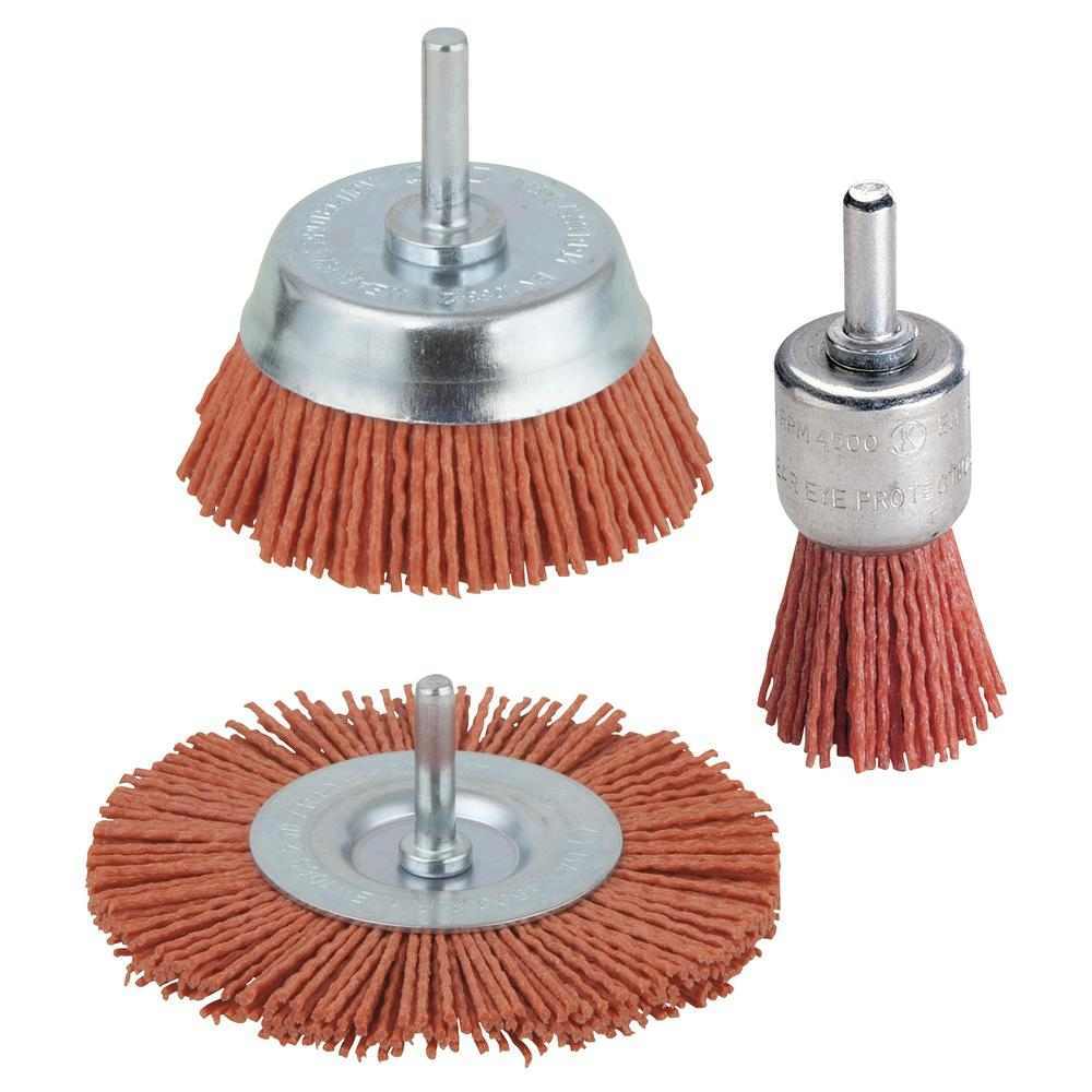 Wolfcraft Set Četki Najlonskih Grubih Za Bušilicu Prihvat 6 mm / 3 dijelni – 2741000