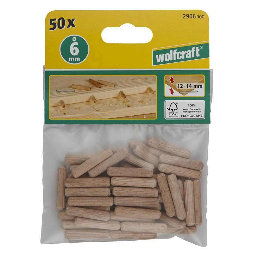 Wolfcraft Drvena Tipla fi 6 x 30 mm / 50 kom - 2906000 - Slika 9