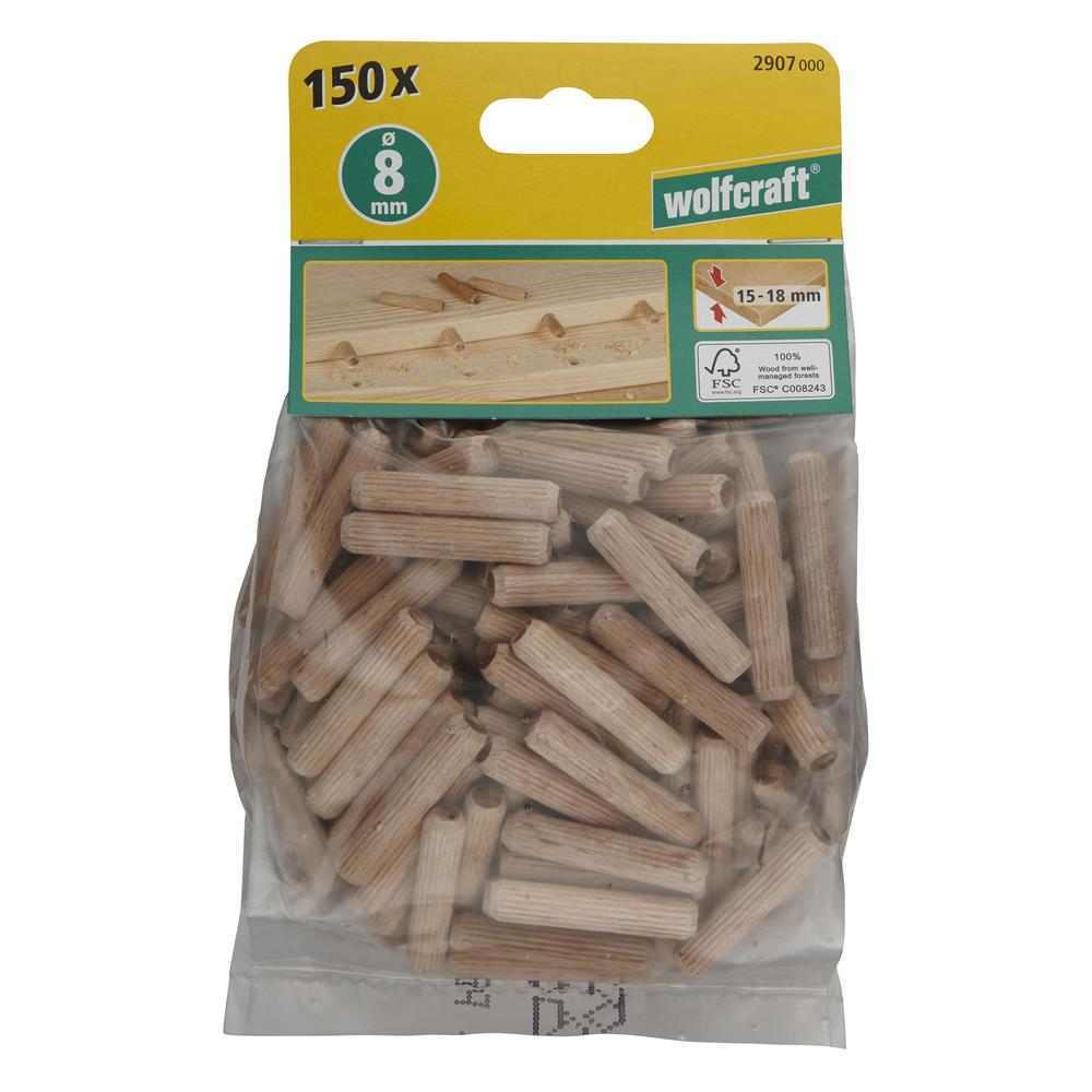 Wolfcraft Drvena Tipla fi 8 x 40 mm / 150 kom - 2907000 - Slika 9