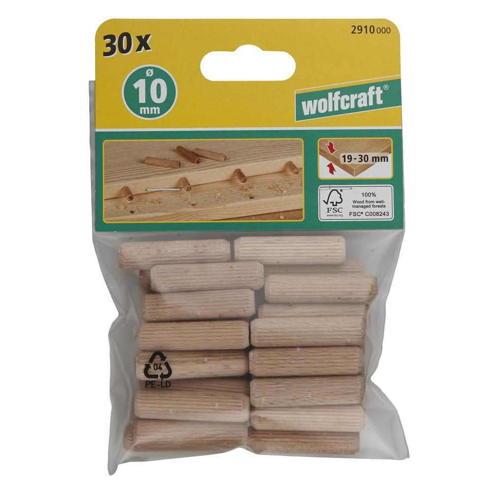 Wolfcraft Drvena Tipla fi 10 x 40 mm / 30 kom - 2910000 - Slika 9