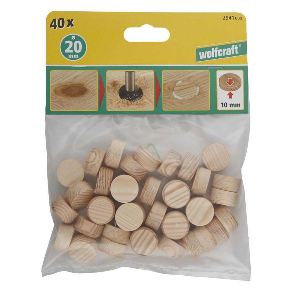 Wolfcraft Uložak Čep Drveni Konusni fi 20 mm / 40 kom - 2941000 - Slika 7