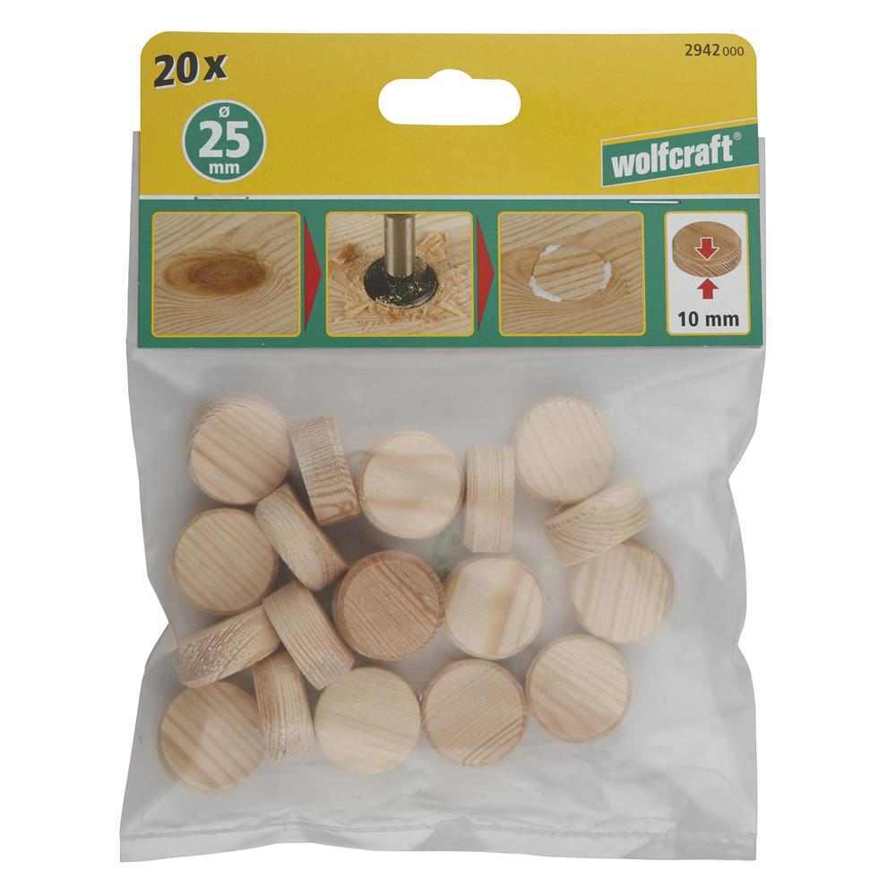 Wolfcraft Uložak Čep Drveni Konusni fi 25 mm / 20 kom - 2942000 - Slika 7