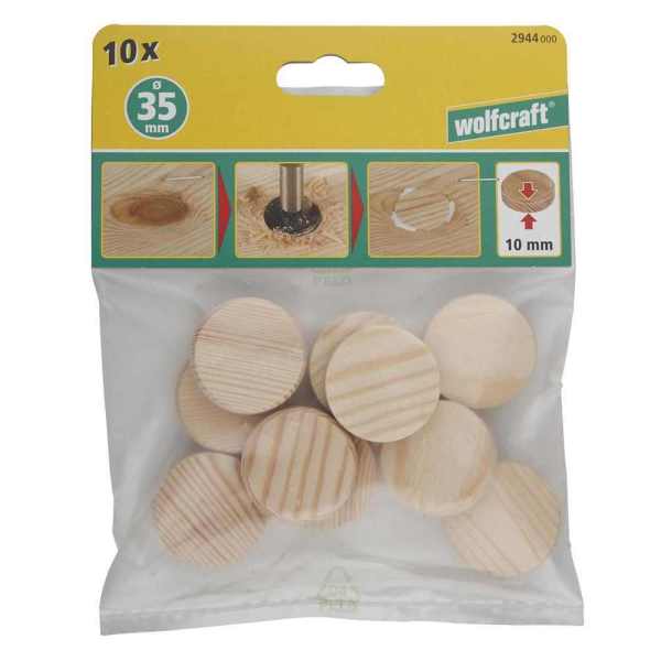 Wolfcraft Uložak Čep Drveni Konusni fi 35 mm / 10 kom - 2944000 - Slika 7