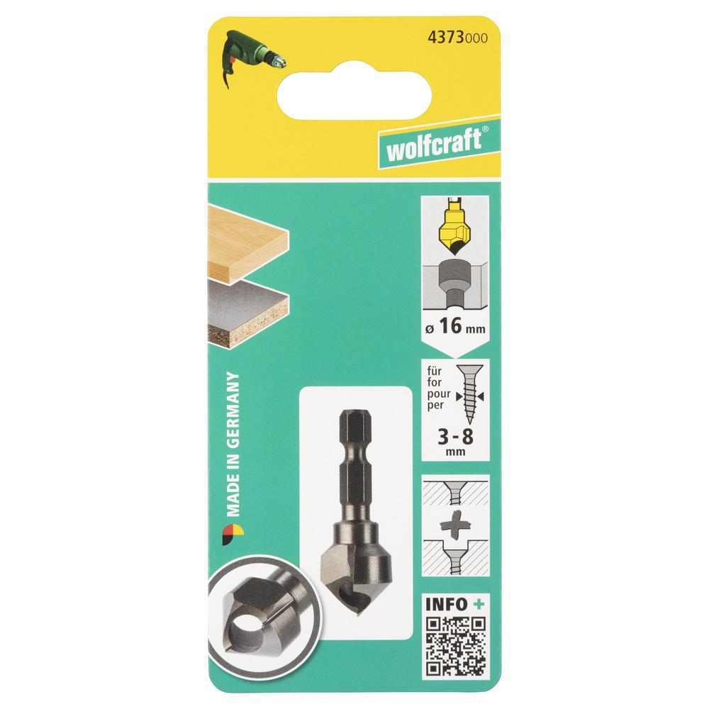 Wolfcraft Upuštač Za Drvo i Plastiku Sa Rupom fi 16 mm Prihvat 1/4" - 4373000 - Slika 4