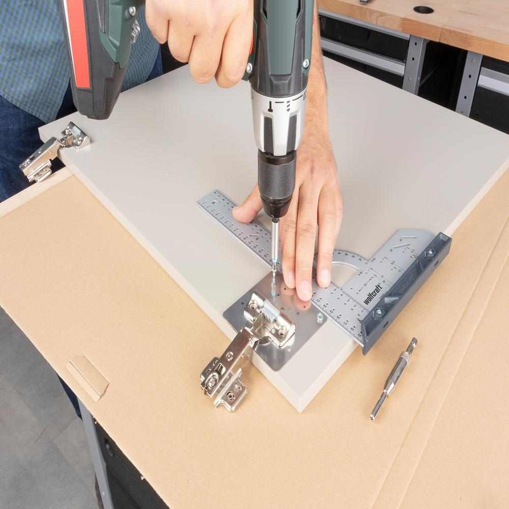 Wolfcraft Set Za Popravak Šarki Vrata Namještaja - Strana Vrata / 17 dijelni - 4658000 - Slika 8