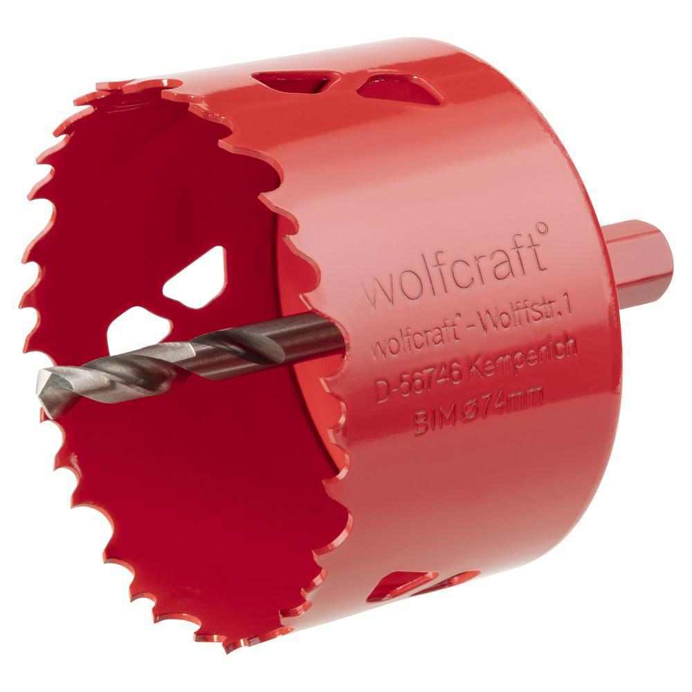 Wolfcraft Kruna HSS Bi-Metal fi 74 mm / 6-Kutni Prihvat 11 mm – 5475000