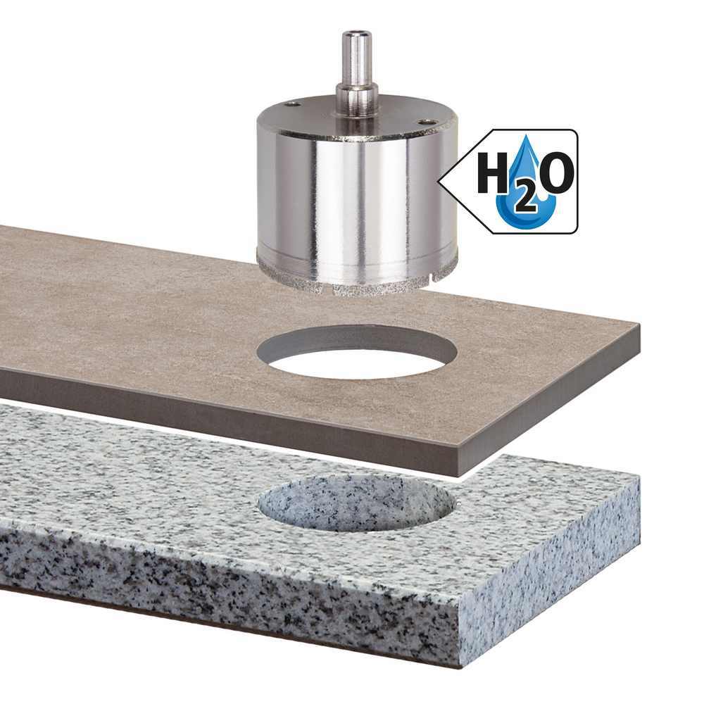 Wolfcraft Kruna Dijamantna Za Pločice "Ceramic" fi 65 / 45 mm Osovina 10 mm – 5930000 - Slika 6