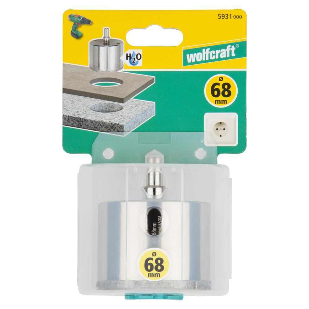 Wolfcraft Kruna Dijamantna Za Pločice "Ceramic" fi 68 / 45 mm Osovina 10 mm – 5931000 - Slika 7