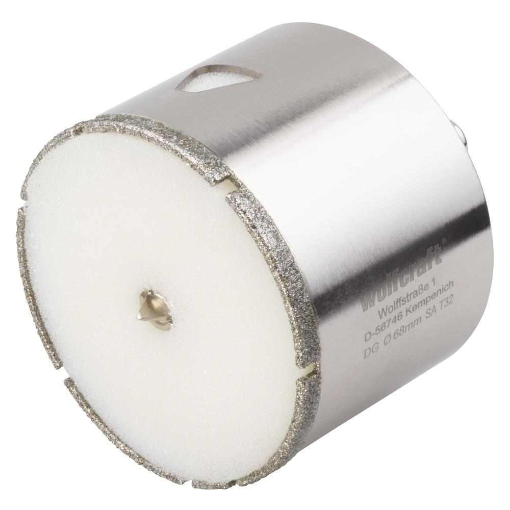 Wolfcraft Kruna Dijamantna Za Pločice "Ceramic" fi 68 / 45 mm Osovina 10 mm – 5931000