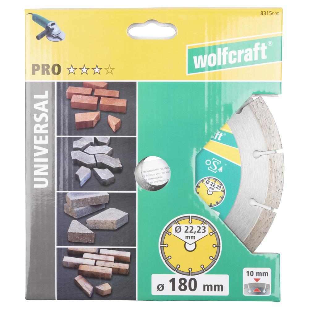 Wolfcraft Dijamantna Rezna Ploča "Pro Universal" 180×22,23 mm – 8315000 - Slika 6