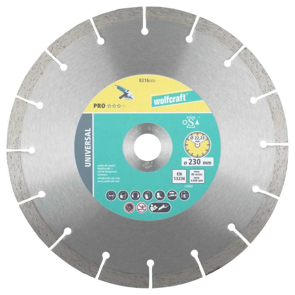 Wolfcraft Dijamantna Rezna Ploča "Pro Universal" 230×22,23 mm – 8316000