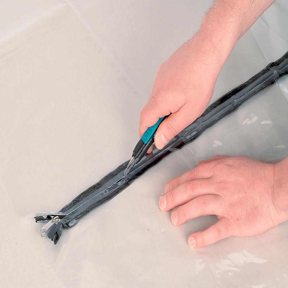 Wolfcraft Barijera Protiv Prašine / Vrata Od Folije S Patentnim Zatvaračem + Traka 1,25 x 2,25 m – 4005000 - Slika 5