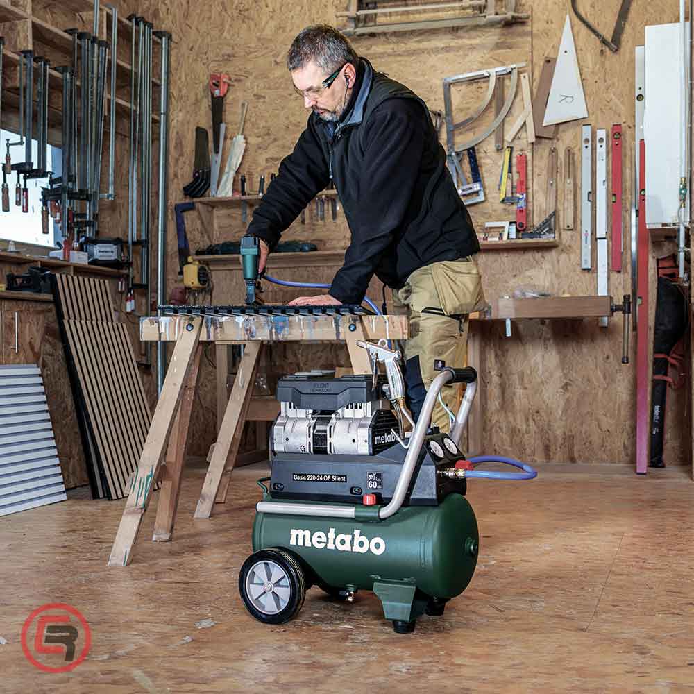 Metabo Kompresor Klipni Tihi BASIC 220-24 OF Silent / 24 litra – 601593000 - Slika 4