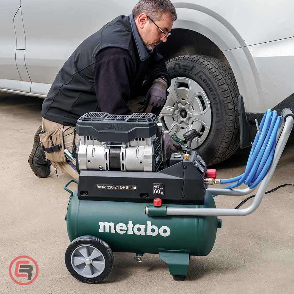 Metabo Kompresor Klipni Tihi BASIC 220-24 OF Silent / 24 litra – 601593000 - Slika 3
