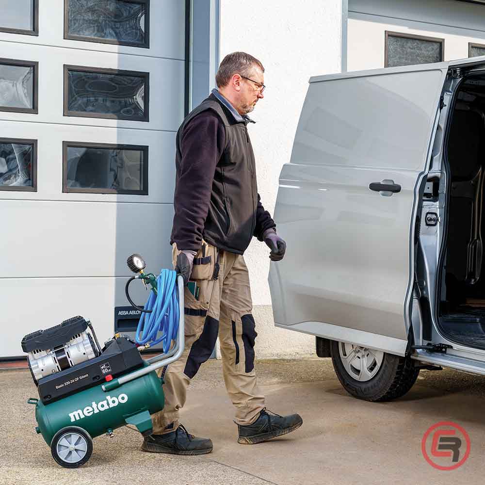 Metabo Kompresor Klipni Tihi BASIC 220-24 OF Silent / 24 litra – 601593000 - Slika 2