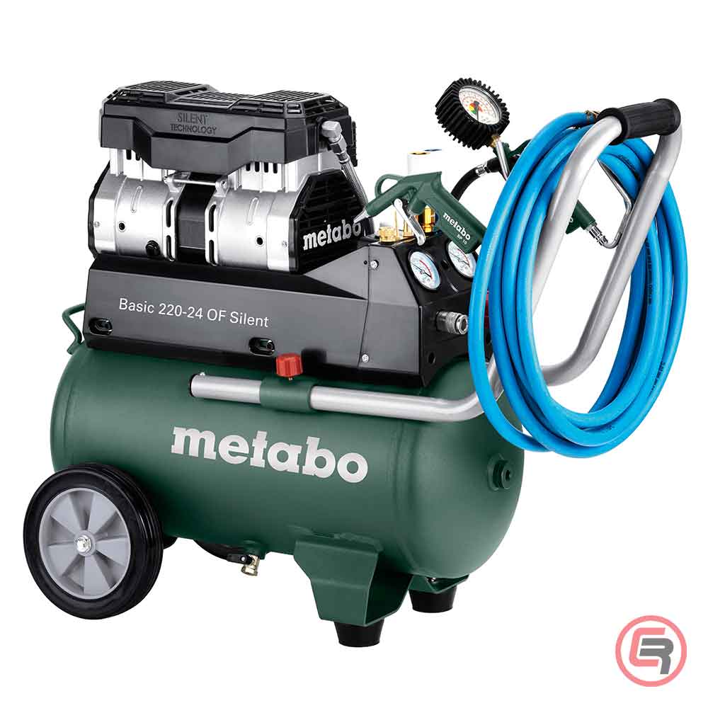 Metabo Kompresor Klipni Tihi BASIC 220-24 OF Silent / 24 litra – 601593000 - Slika 9