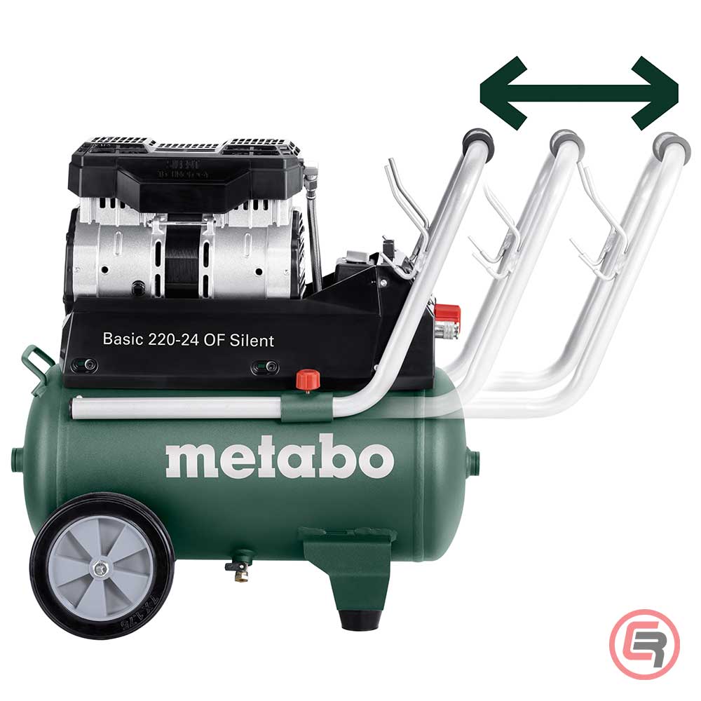 Metabo Kompresor Klipni Tihi BASIC 220-24 OF Silent / 24 litra – 601593000 - Slika 5