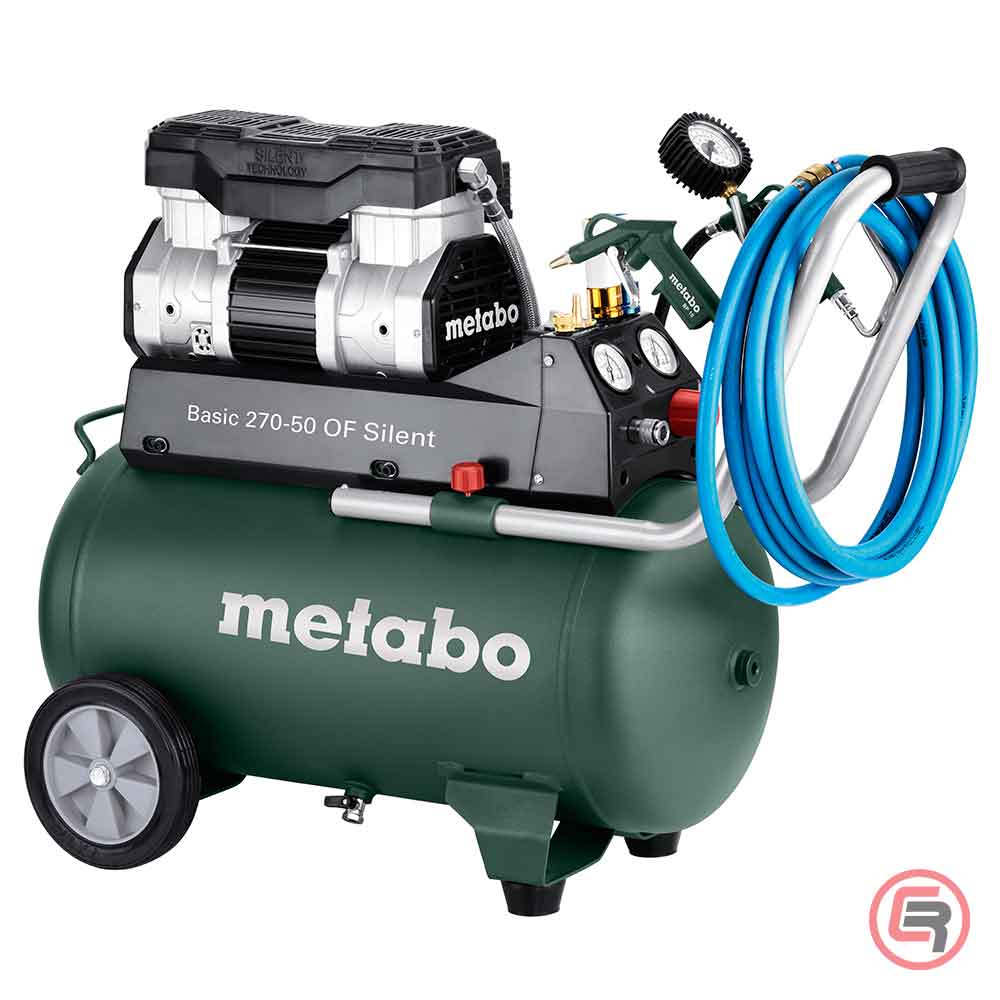 Metabo Kompresor Klipni Tihi BASIC 270-50 OF Silent / 50 litra – 601594000 - Slika 7