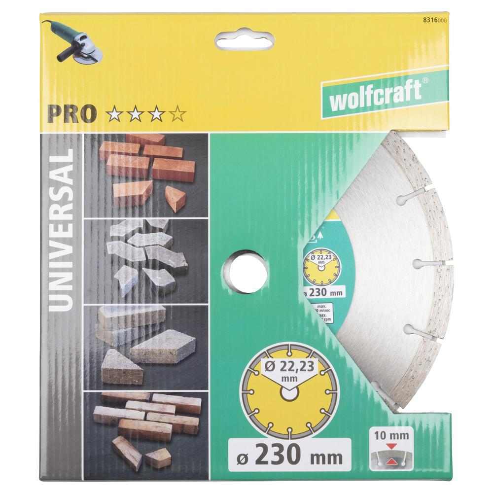 Wolfcraft Dijamantna Rezna Ploča "Pro Universal" 230×22,23 mm – 8316000 - Slika 6
