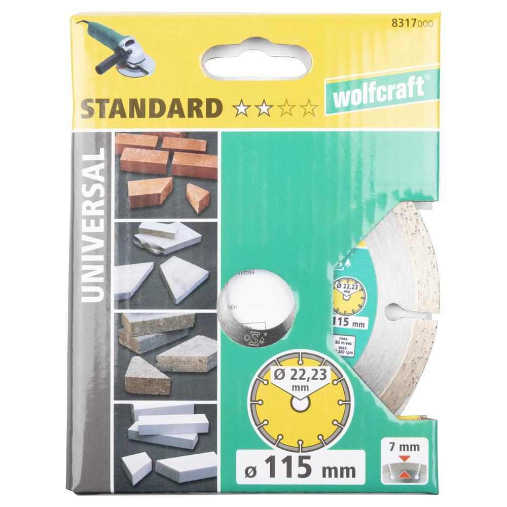 Wolfcraft Dijamantna Rezna Ploča "Solid Universal" 115×22,23 mm – 8317000 - Slika 4