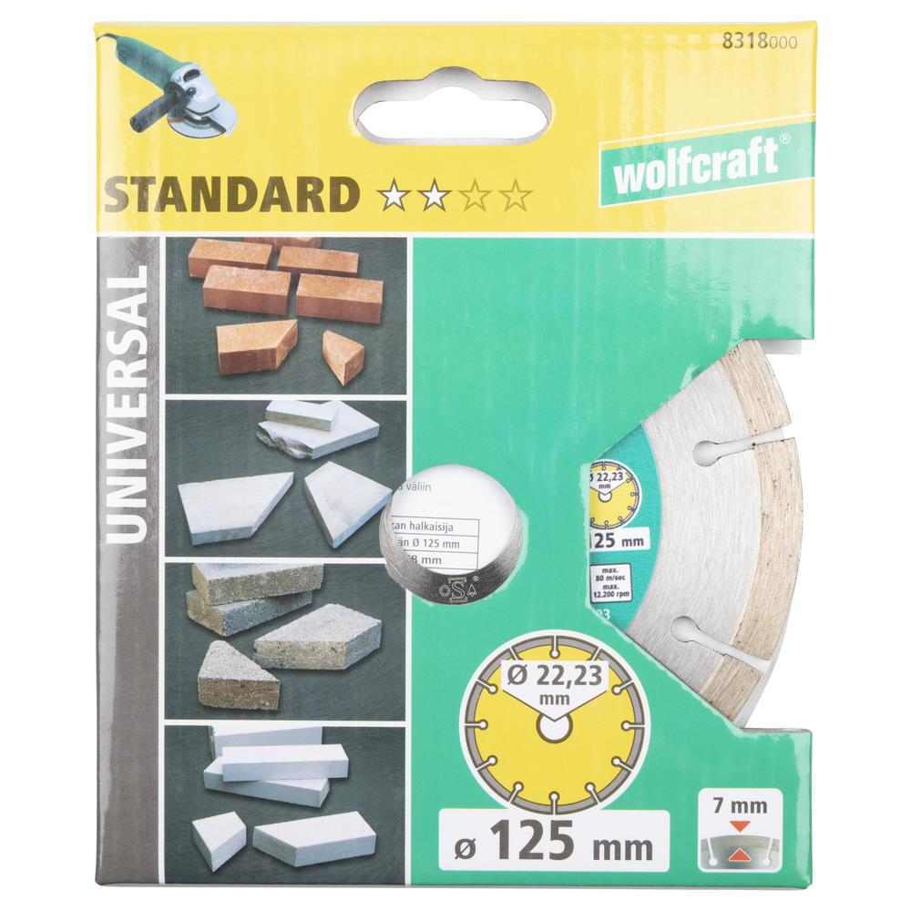 Wolfcraft Dijamantna Rezna Ploča "Solid Universal" 125×22,23 mm – 8318000 - Slika 4