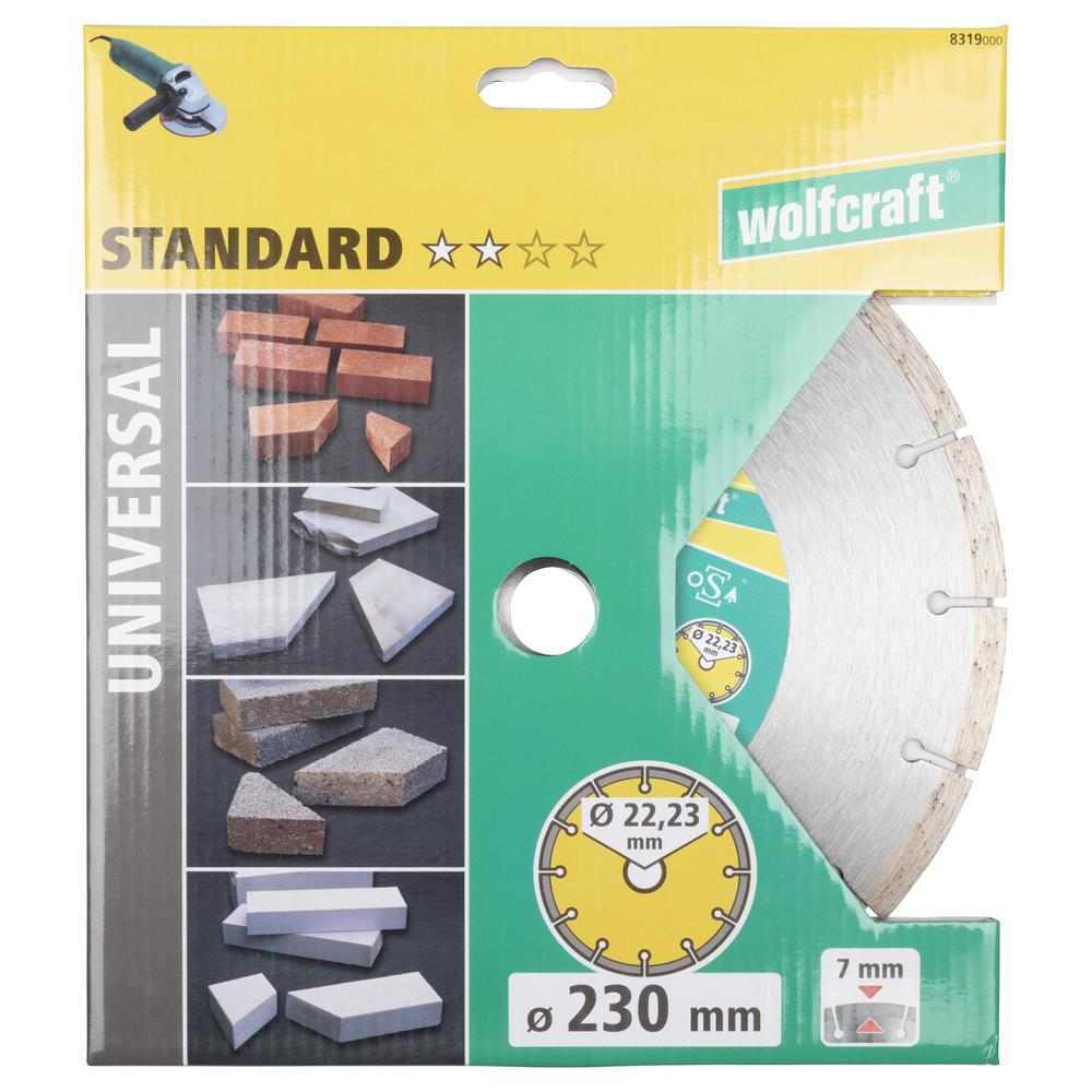 Wolfcraft Dijamantna Rezna Ploča "Solid Universal" 230×22,23 mm – 8319000 - Slika 4