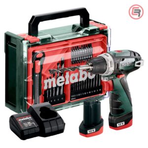 Metabo Bušilica-Odvijač Aku PowerMaxx BS Basic Set 12V 2xAKU (2,0Ah) LC 24 Mobile WorkShop – 600080710