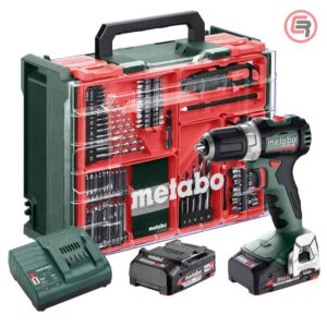 Metabo Bušilica – Odvijač Aku BS 18 L BL Set 2 x AKU LiPOWER (2,0 Ah) SC 36 WorkShop Sa Priborom – 613155710