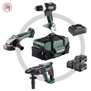 Metabo Combo Set 3.1 / 18V Akumulatorski Alat Set 3 x AKU LiPower (5,2 Ah) + ASC 72 – 685212000