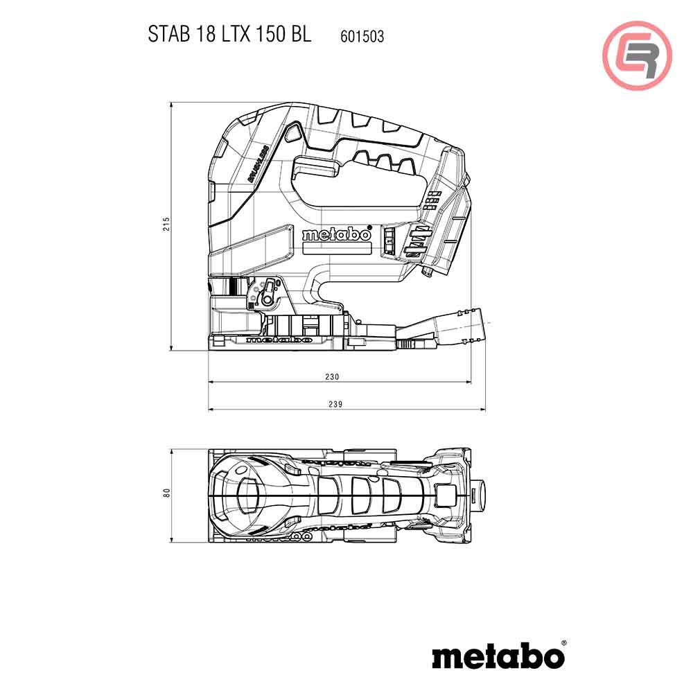 Metabo Pila Ubodna Aku STAB 18 LTX 150 BL / 18 V (bez baterije i punjača) – 601503850 - Slika 5