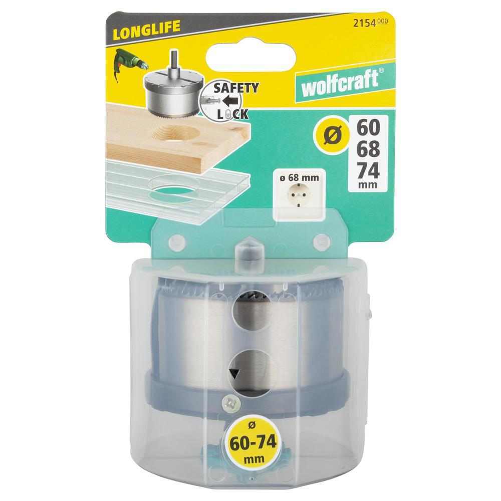Wolfcraft Set Pila Za Rupe 60, 68, 74 mm / 33 mm Professional Multi-Blade / 3 dijelni - 2154000 - Slika 8