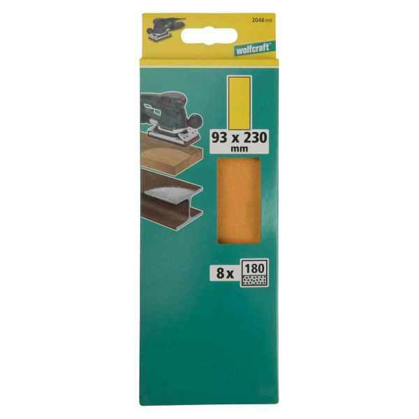 Wolfcraft Papir Brusni 93 x 230 mm GR 180 Za Drvo i Metal / 8 kom – 2048000 - Slika 7