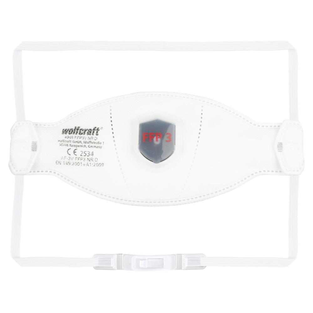 Wolfcraft Zaštitna Maska Sa Ventilom FFP3 (CE) / 2 kom – 4949000 - Slika 3