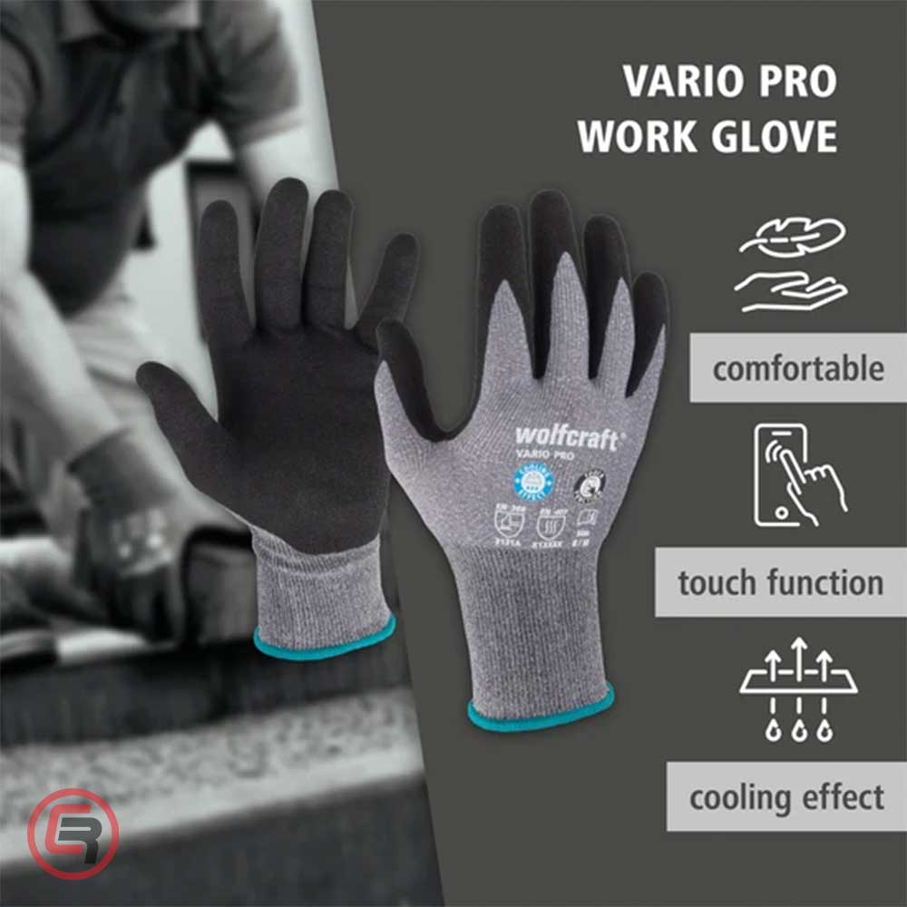 Wolfcraft Rukavice Radne VARIO PRO / Veličina 10 - 4984000 - Slika 4