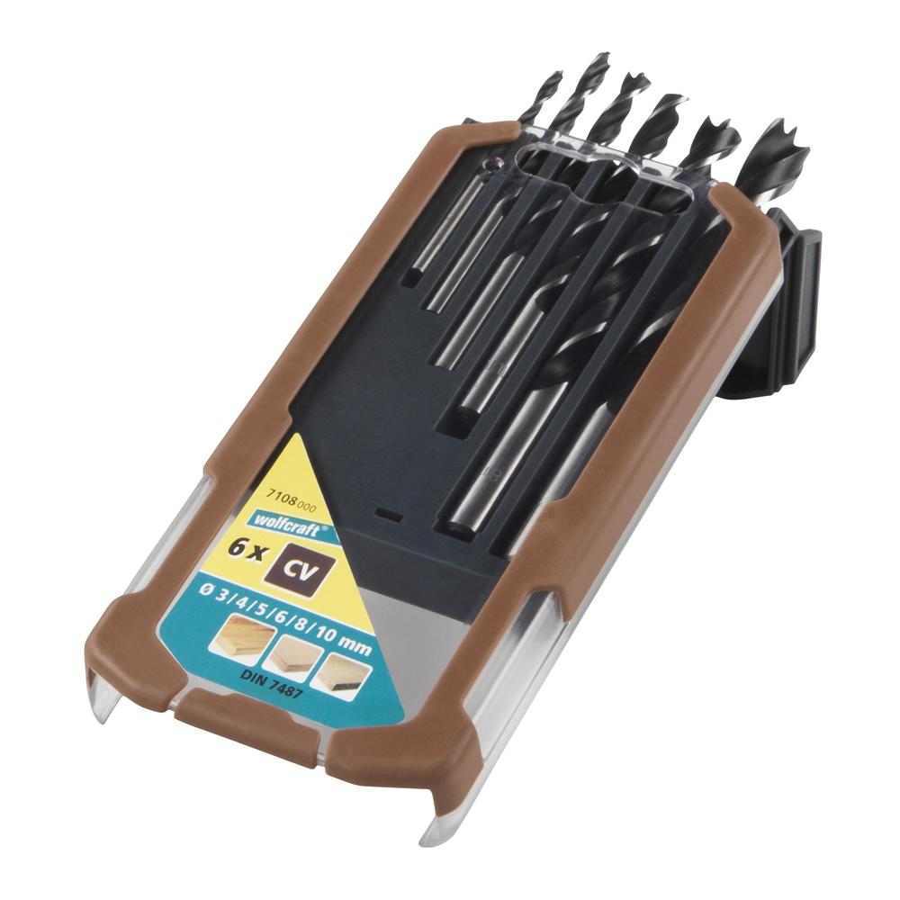 Wolfcraft Garnitura Svrdala Za Drvo CV 3 - 10 mm U PVC Kutiji / 6 dijelna – 7108000