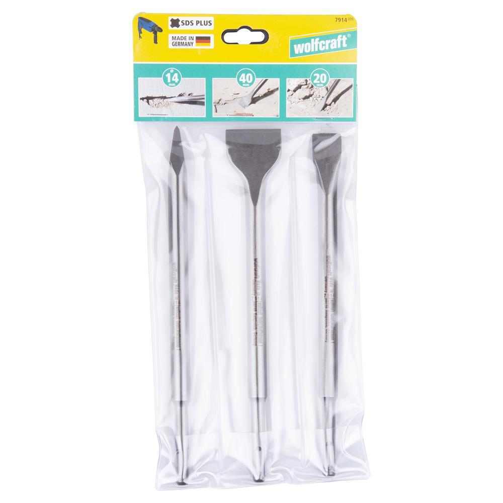 Wolfcraft Set Špiceva i Sjekača SDS-plus / 3 dijelni – 7914000 - Slika 6