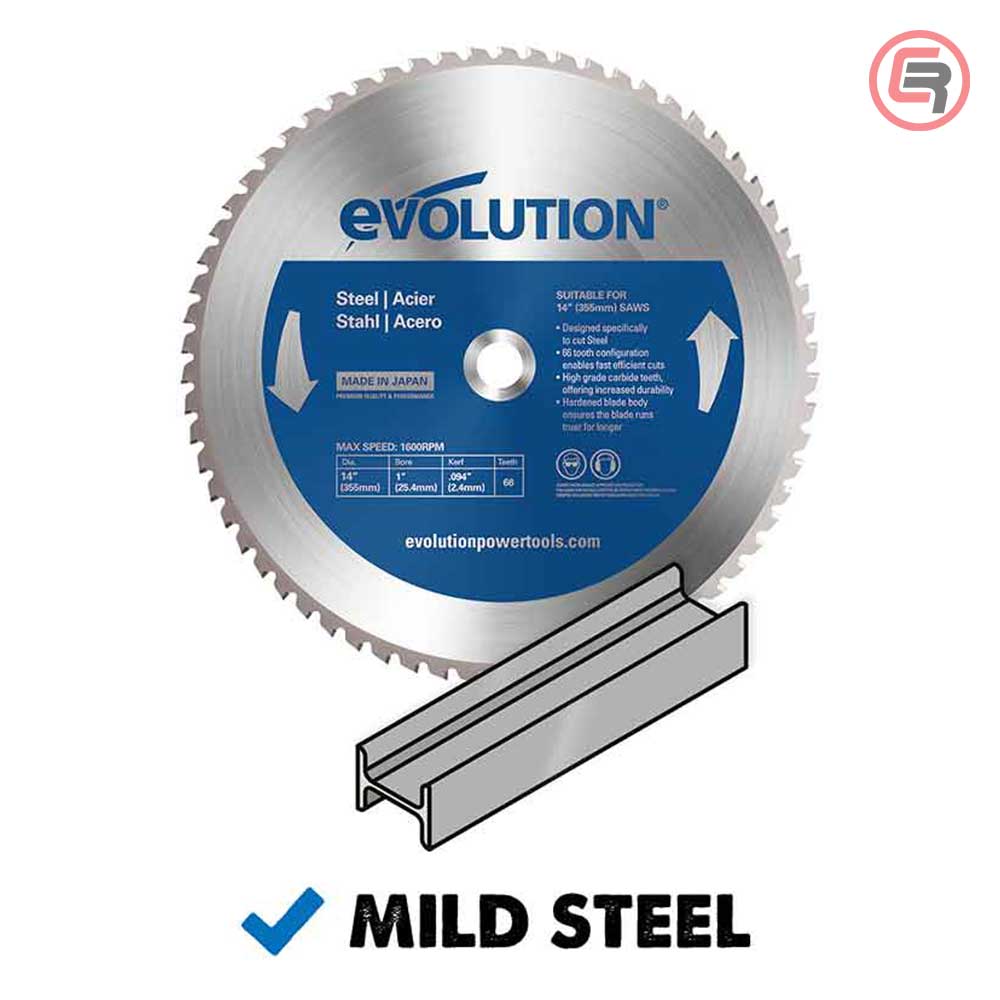 Evolution List Kružne Pile Za Metal 355 x 2,4 x 25,4 mm / Z = 66 Evolution 66T / M355TCT-66CS - Slika 4