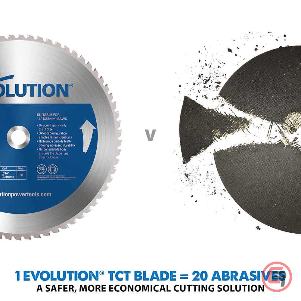 Evolution List Kružne Pile Za Metal 355 x 2,4 x 25,4 mm / Z = 66 Evolution 66T / M355TCT-66CS - Slika 6