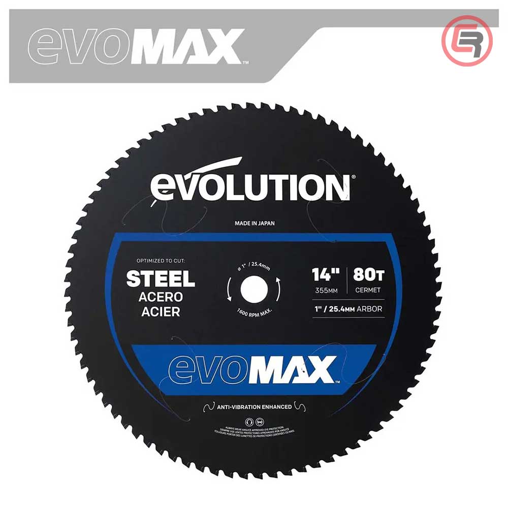 Evolution List Kružne Pile Za Metal 355 x 2,4 x 25,4 mm / Z = 80 EvoMax 80T / M355CMT-80CSMAX - Slika 2
